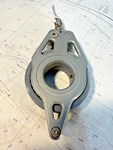 Lewmar 80MM Single Racing Block W/ Becket Sheave Swivel Line 1/2" Used. Price: $67.50.