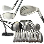 Taylormade Palm Spring Wilson Mens Rh Full Golf Club Set Reg Flex Graphite Steel Used. Price: $179.00.