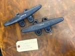 Schaefer Black Anodized Alum Deck Cleat 8" PN#70-08 4 Mounting Holes 5/16"... Used. Price: $68.95.