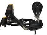 Harken 216 Duocam Swivel Base + Carbo Ratchamatic 57MM Block #2627 Like New Used. Price: $425.00.