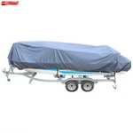 New Grey 600D Marine Grade Polyester Canvas Towable Duty Waterproof Boat Cover. Price: $33.78.