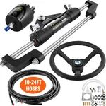 Vevor Hydraulic Outboard Boat Steering Kit 10-24''HOSES 300HP Helm Pump Cylinder New. Price: $699.90.