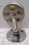 Vintage Schaefer 7 Series Stand-up Swivel Block, 2-1/4" Sheave, Aluminum Cheeks Used. Price: $49.95.