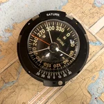 Saturn/ritchie HF-742 Helmsman Flush Mount Compass 3-3/4" Powerdamp Flat Dial Used. Price: $131.25.