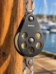 Barton 604130 Double Block Pulley Reverse Becket Sailing Marine Hardware Used. Price: $49.99.