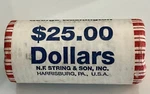 George Washington $25 Golden Dollar Us Mint Roll Unopened. (NEL1102).. Price: $32.50.