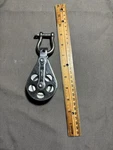 Schaefer Single Stainless Steel Wire Block - 1/2" Sheave Used. Price: $45.00.