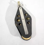 Vintage Barton Marine Of England 58MM Size 4 Fiddle Shackle Block Used. Price: $15.99.