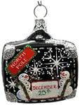 Patricia Breen Miniature Valise North Pole Black Snowman Christmas Tree Ornament Used. Price: $84.49.