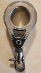 Garhauer Single Block & Shackle 316 Stainless Steel 2-1/2" Sheave Used Excellent. Price: $24.00.