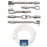 Lifeline Kit W/gate & 40' White 3/16" Wire Rope Included C0747-LK01-X-C New. Price: $424.99.