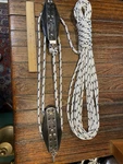 Harken Midrange 76MM (3") 4:1 Mainsheet, Vang W/40' Of 3/8" Line Used. Price: $159.00.