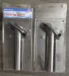 2X West Marine Stamped Stainless Steel Flange Fishing Rod Holder 45* Angle New. Price: $24.99.