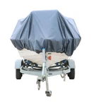 Grey Heavy 600D Marine Grade Polyester Canvas Trailerable Waterproof Boat Cover New. Price: $34.46.