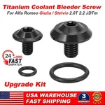 For Alfa Romeo Giulia Stelvio 2.2 Jdtm Titanium Coolant Bleeder Screw Kit Black New. Price: $21.99.