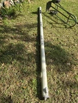 Catalina Sailboat Boom Extrusion -11'2 With Cleats And Pulleys Used. Price: $125.00.