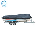 11 12 13FT Boat Cover V-hull Runabouts Waterproof Heavy Duty 420D Black New. Price: $24.19.