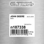 N187338 Brkt Fits John Deere (surplus Open Box) New. Price: $152.54.