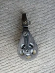 Used Schaefer Marine Block Single Aluminum Ball Bearing W/ Swivel Shackle 300-05. Price: $55.00.