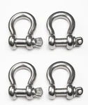 Four 3/4" Marine Bow Shackle Stainless Steel Clevis D-ring 304 Sailboat Rigging New. Price: $57.67.