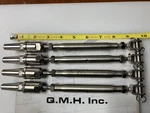 Qmh Marine 316 Stainless Steel 3/16 Cable Jaw Swageless Turnbuckle Pipe Sailboat New. Price: $120.00.