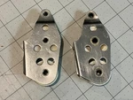 Pair Of Ronstan RF187 Fiddle V-jam Blocks (used). Price: $45.00.