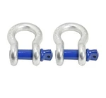 2 Pack Galvanized/blue Bow Shackle 7/8" Inch Alfa Wheels D-ring Rugged Wll Wo... New. Price: $71.56.
