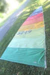 Vintage Tequila Sunrise Hobie Catamaran H18 Sailboat Sailing Main Used. Price: $499.99.