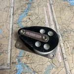 Ronstan RF817 Cheek Block, 2-1/4" Sheave Diameter, 3-7/8" X 2-5/8" Footprint Used. Price: $82.50.