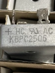 One Brand New Hc KBPC2506, Wire Lugs Connections Diode Bridges, A,600V. Price: $12.95.