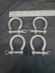 4 Pcs 3/8" Anchor Shackle D Clevis Bow Ring 316 Stainless Steel Sailboat Rigging New. Price: $22.59.