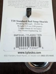 Tylaska T20S Standard Bail Snap Shackle New. Price: $250.00.
