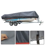 210D 14-16 Ft Boat Cover Heavy Duty Trailerable Waterproof 90" Grey New. Price: $29.95.