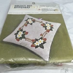 Golden Bee Stitchery Strawberry, Vine, Pillow 14X14 New. Price: $15.00.