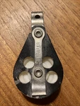 Used Schaefer Pulley 2" (50MM) Single Blocks 7/16 Line. Price: $17.00.