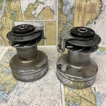 Set Of Two Lewmar 42 Chrome Plated Bronze Self Tailing Winch Used. Price: $1700.00.
