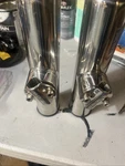 2 West Marine 10" High Fishing Rod Holders To Clamp Boat's Steel Rails New. Price: $45.00.